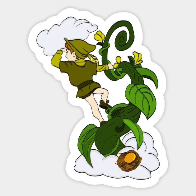 Bean Stalk Sticker by Beni-Shoga-Ink